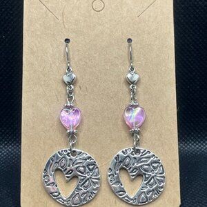 Triple Heart Earrings